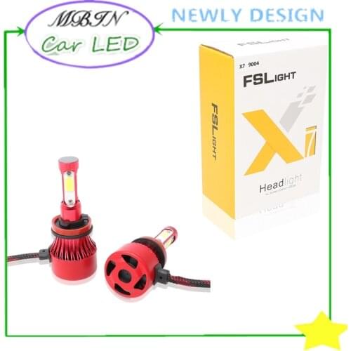 MBIN M4 4 COB lights H8 H11 LED 6000K headlight kit 12000LM 72W car styling driving lamp HID high power