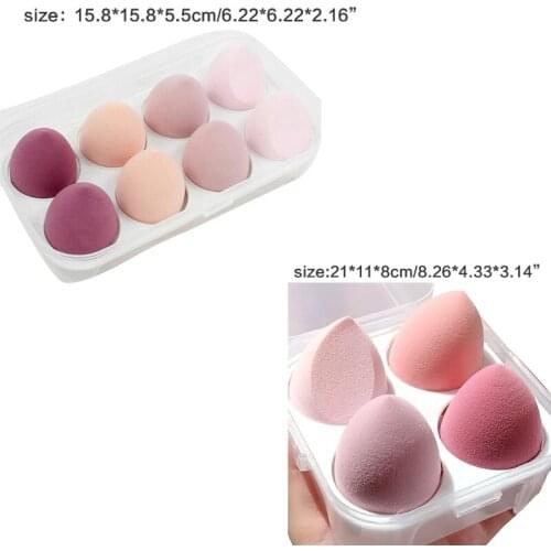 Portable Makeup Sponges Blender Beauty Foundation Blending Sponge, Professional Beauty Makeup Set for Dry & Wet Use