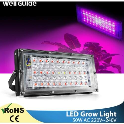Plant Growth Flower LED Flood Light 50W AC 220V LED Plant led lamp Plant Spotlight Greenhouse Plant Hydroponics Growth Light