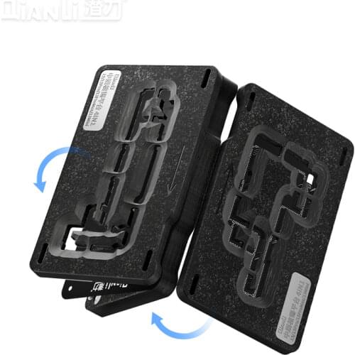 Qianli BGA Reballing Stencil Kit for iPhone X/XS/XS MAX/11/11Pro/11Pro MAX Motherboard Middle Layer Planting Tin Rework Platform