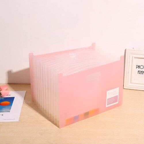 B36C Waterproof Expanding Accordion Folders with Tabs Max Expending 39cm/15.35in Portable Document Holder for School Office