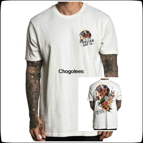 Sullen Gypsy Eyes Premium White T-Shirt New Casual Short Sleeve Cotton Men T Shirt
