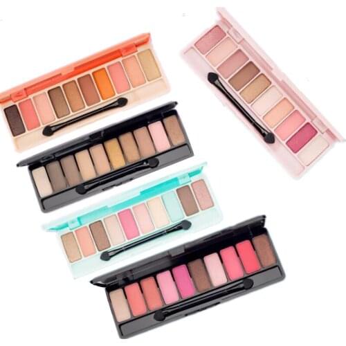 High Quality 10 Colors Makeup Eyeshadow Palette Matte Diamond Glitter Matte EyeShadow in One Palette Blush Makeup Set for Beauty