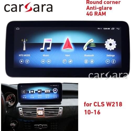 W218 Android multimedia CLS Class touch screen round corner 10.25 monitor anti-glare Navigation display 4g ram GPS radio player