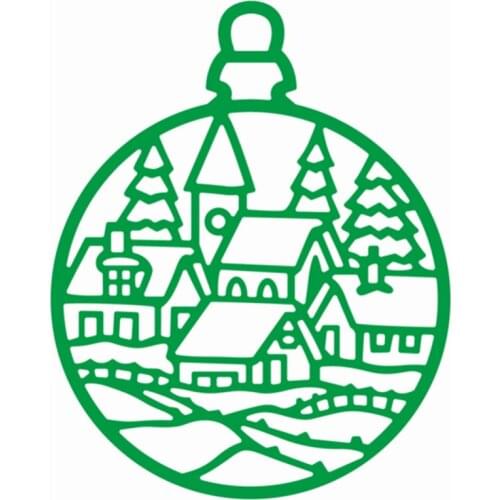 YINISE PUNCH DIESCHRISTMAS House Metal Cutting Dies For Scrapbooking Stencils DIY Album Cards Decoration Embossing Die Cuts Tool