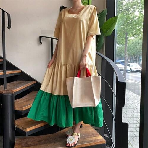 2020 Bobo Women Ruffles Patchwork Loose Long Dress Holiday Party Beach Maxi Dress Summer Sundress Plus Size Vestidos M-6XL