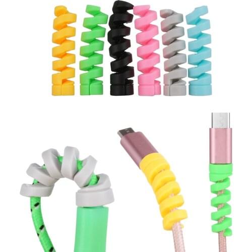 1PC Colorful Cable Bite Cable Winder Organizer Protector Saver Cover For Apple iPhone 8 X Lightning USB Charger Cable Winder