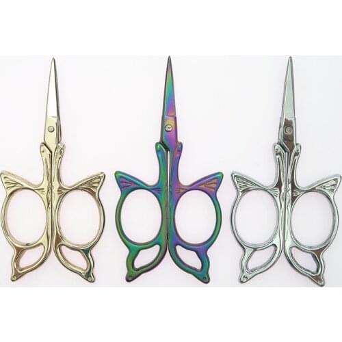 1pcs Butterfly Shape Scissors Sewing Scissors for Needlework Fabric Cutting Stainless Steel Dressmaker Shears Scissors