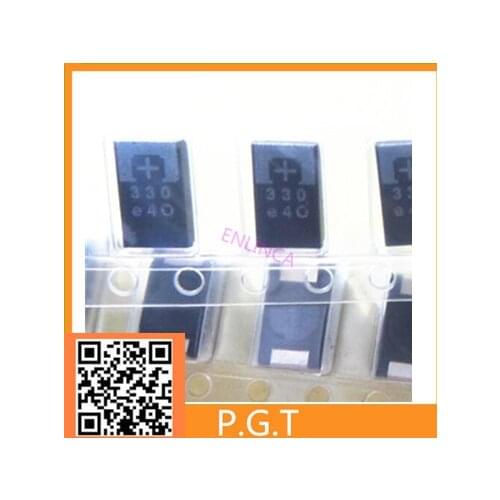 10pcs/lot 2R5TPE330M9 CAP TANT POLY 330UF 2.5V 2917