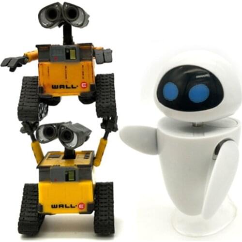 2020 New arrival Wall-E Robot Wall E & EVE PVC Action Figure Collection Model Toys Dolls WITH BOX