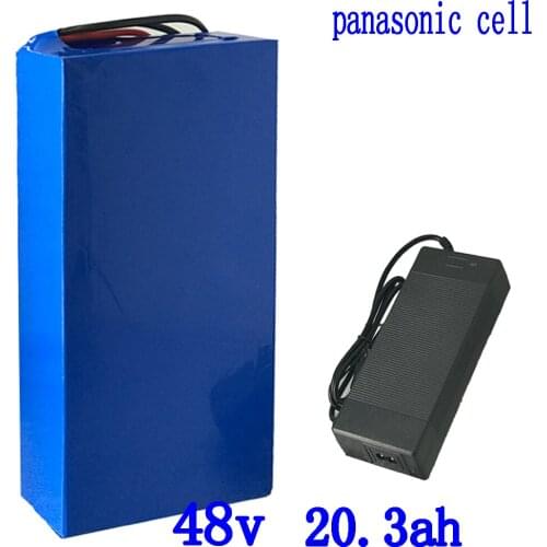 48V 2000W battery 48v 20ah lithium battery pack 48V 20.3AH electric bike battery use panasonic cell with 50A BMS+54.6V charger