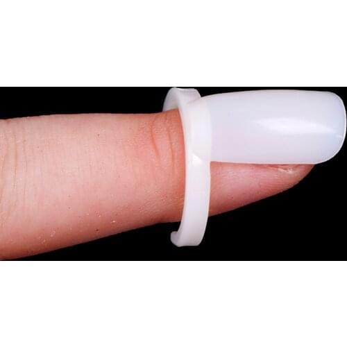 50 Pcs Full Nail Tips False Nails Plastic DIY Nail Polish Color Display Card Ring For Nail Art Display