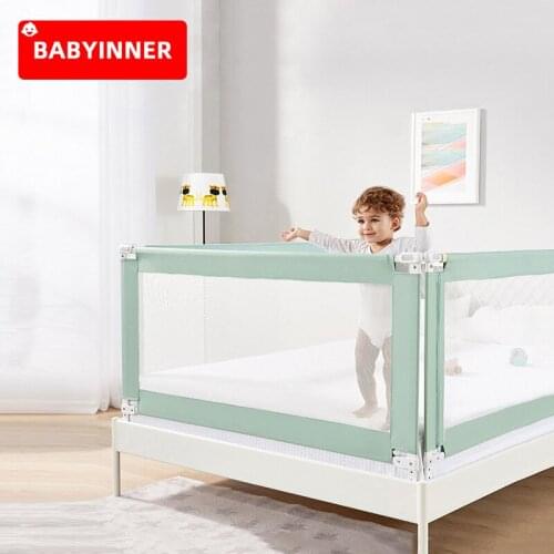 Babyinner Crib Bumper Anti-out Bed Fence Infant Shatter-resistant Baffle-Vertical Height Adjustable Bed Universal Split Playpen