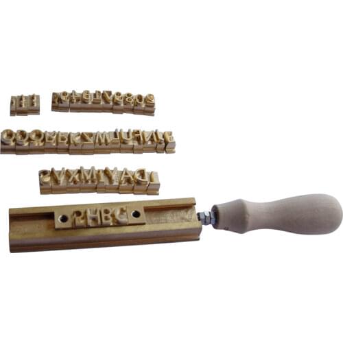 Diy handmade craft tool brass foil hot stamping letters alphabet for leather stamp 30 fonts