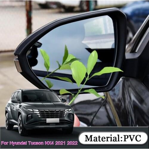 For Hyundai Tucson NX4 2021 2022 Anti Fog Car Window Clear Film Car Rearview Mirror Film Waterproof Stickers Auto Accessories