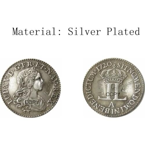 France 1720A Silver Plated Or Copper Copy Coins(22mm)