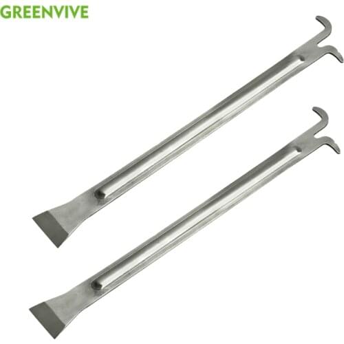 Flat Hive Scraping Tool Sliver, 390mm Extra Long Pry Scraper Cleaning Beehive, Stainless Steel Beekeeping Tool