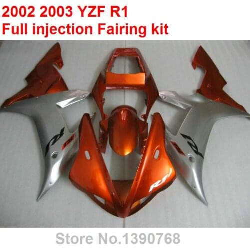 Fairing kit for Yamaha YZF R1 2002 2003 wine red silver bodywork parts fairings set YZFR1 02 03 BV13