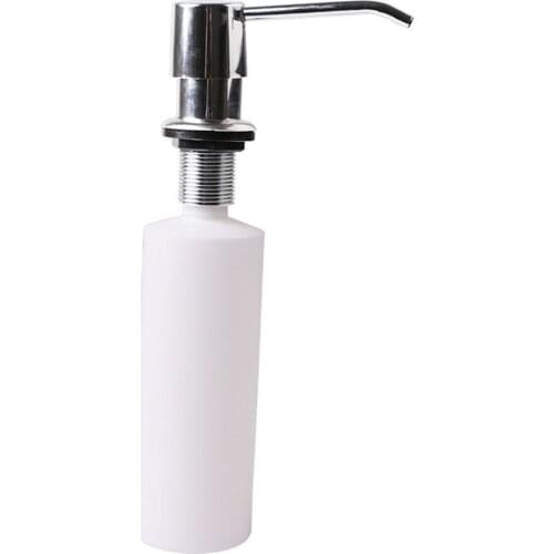 White Liquid Soap Dispenser Lotion Pump Cover Built in Kitchen Sink Countertop Cooking Tool Utensils Kitchen Accessories