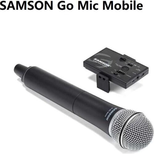 SAMSON Go Mic Mobile 2.4GHz digital wireless system Lavalier/Handheld Wireless Microphone for smartphones SLR camera