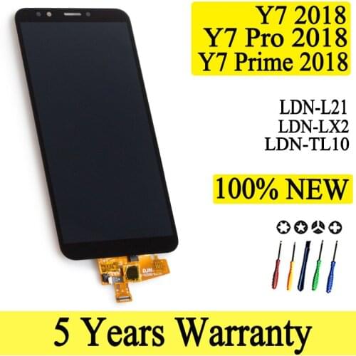 100% NEW LDN-L21 LDN-LX2 LDN-TL1 Premium Quality LCD For Huawei Y7 2018 Display For Y7 Prime/Pro 2018 Touch Screen Replacement