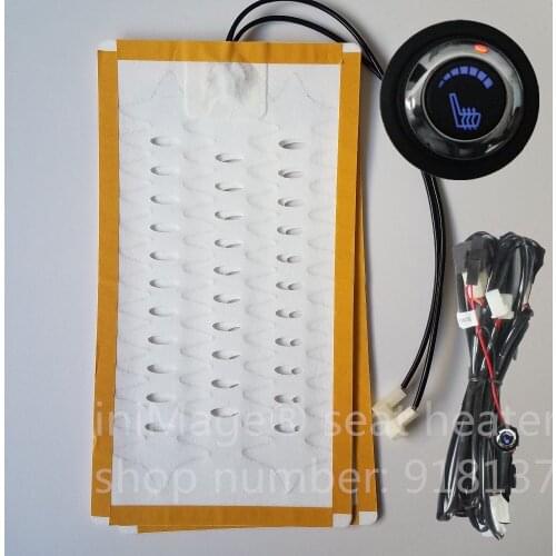 New arrival beautiful Round switch multi grades 6-7 level temperature alloy wire car seat heater for any 12V universal autos