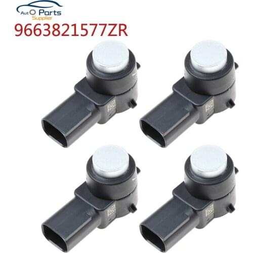 New 4pcs Silver Color PDC Parking Sensor For Peugeot Citroen 9663821577ZR 9663821577 car accessories
