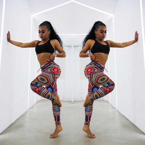 Wholesale Imitation Knitwear Leggings 2019 New Fashion Womens High Waist Push Up Hips Leggings Sexy High Elastic Skinny Trousers