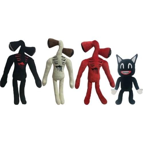 Siren Head Plush Toy Anime Plushie Black Cartoon Cat Stuffed Animals Doll Horror Sirenhead Peluches Toys For Kids Qualified