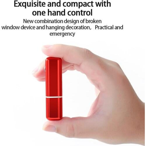 Portable Car Safety Hammer Spring Type Escape Hammer Window Breaker Punch Seat Belt Cutter Hammer Key Chain Dropshipping