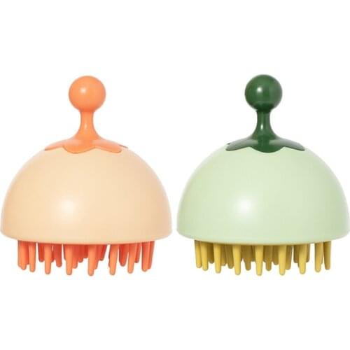 Silicone Hair Scalp Massager Shampoo Brush Handheld Airbag Comb Manual Shower Scrubber Exfoliator Bath Spa Washing Tool