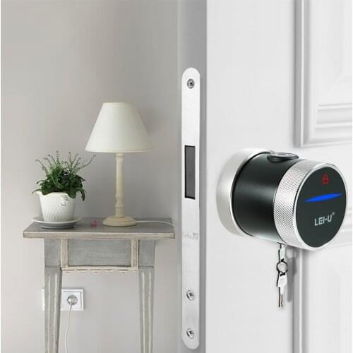 Tuya Smart Fingerprint Password Bluetooth Swipe Multifunction Integrated Lock Home Office Lock Lock Body 7255