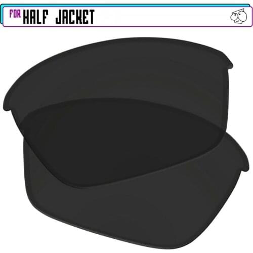 EZReplace Polarized Replacement Lenses for - Oakley Half Jacket Sunglasses - Black