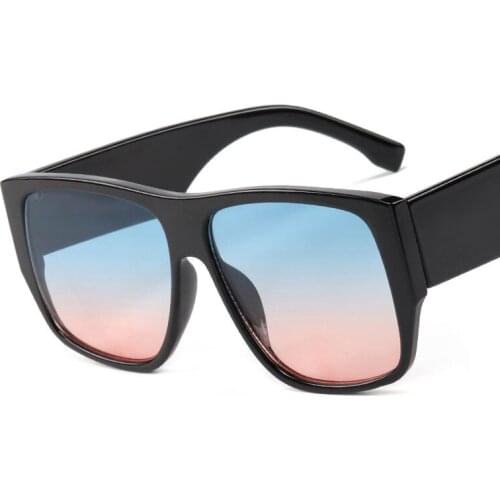 Veshion Square Wide Legs Goggle Sunglasses Men Women Fashion Shades UV400 Vintage Glasses