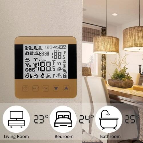 Smart Wifi Thermostat Programmable Electric or Water Floor Heating Thermostat LCD Thermoregulator AlexaTemperature Controller