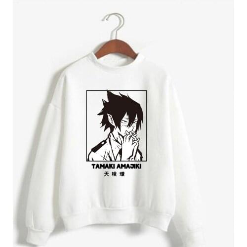 Cute Mens Hoodies My Hero Academia Pullovers Hoodies Sweatshirts Tamaki Amajik Hoody Streetwear Tops