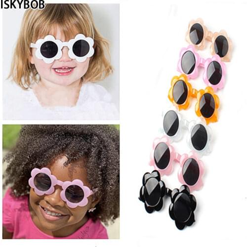 1pcs Children Sunglasses Cute Flower Circle Sunglasses Kids Eyewear Gifts Outdoor Anti-uv Beach Photography Travel Universal