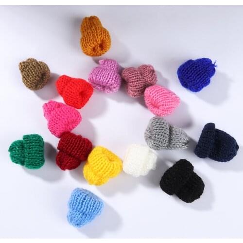 10pcs/lot 3cm Wool Cap Christmas Tree Cap Home Decoration Garment Head Rope Material DIY Making Shoe Toy Pompom Accessories
