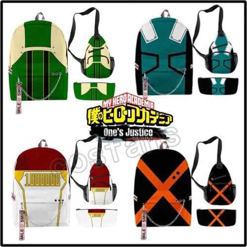 2021 Anime Boku No My Hero Academia Student School Shoulder Bag Laptop Backpack Satchel Rucksack Knapsack Travel Outdoor Gifts