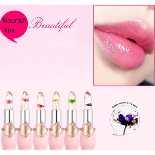 3.8g Lip Glaze Hydrating Color Change Transparent Flower Moisturized Lip Balm for Girl