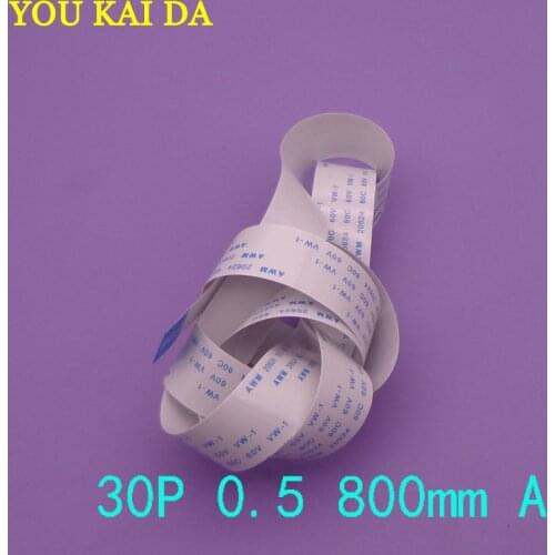 5 pcs 0.5mm Pitch 800MM Length Reverse Direction FFC FPC TTL Ribbon Flat Cable 30 PIN New Flex For Camera Touchpad Mouse Pad
