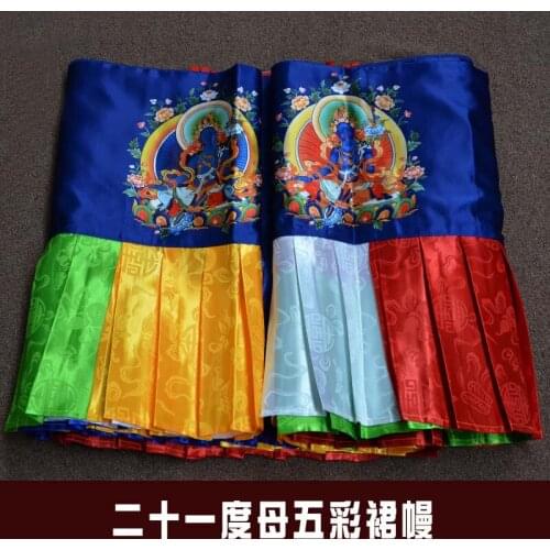 6 Meters long Wholesale Buddhist supply Buddhism family Temple 21 Tara Guan yin buddha wall Enclosing curtain Tapestry draperies