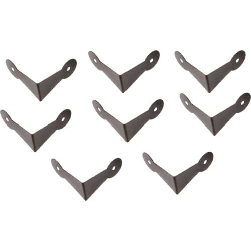 8pcs/kit Vintage Corner DIY Scrapbook Decor Books Photo Albums Menu Protector Cover 39*39*20mm Table Leg w/screws Antique Bronze