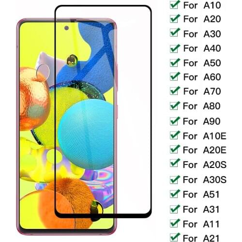 9D Protective Glass For Samsung Galaxy A10 A20 A30 A40 A50 A60 A70 A80 A90 A20E A51 A11 A31 A21 Tempered Screen Protector Glass