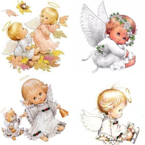 DIY New Diamond Painting Angel Children 5D Mosaic Portrait Children Embroidery Diamond Painting Home Decoration Wall Decoration