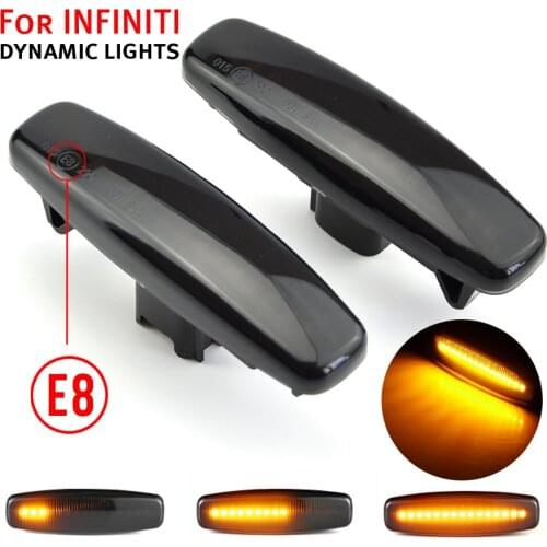 Side Marker Light LED Dynamic Turn Signal Lamp For Infiniti EX25 EX35 EX37 FX35 FX37 G25 G35 Q40 Q60 Q70 QX50 QX70 M25 M37 JX35