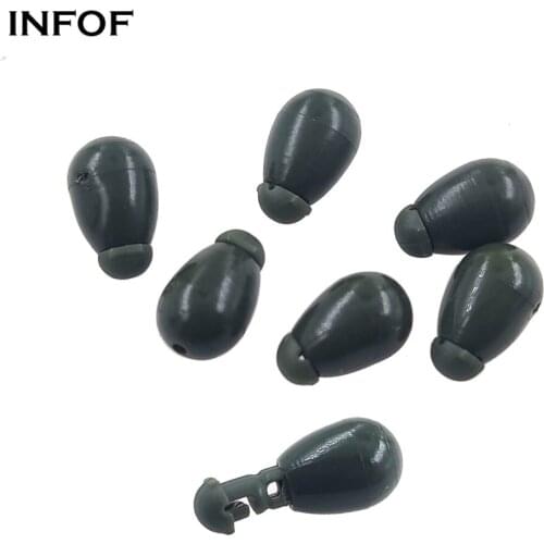 INFOF 50PCS Quick Change Beads Carp Fishing Accessories Fishing Stopper Bead Line Hook Links S L