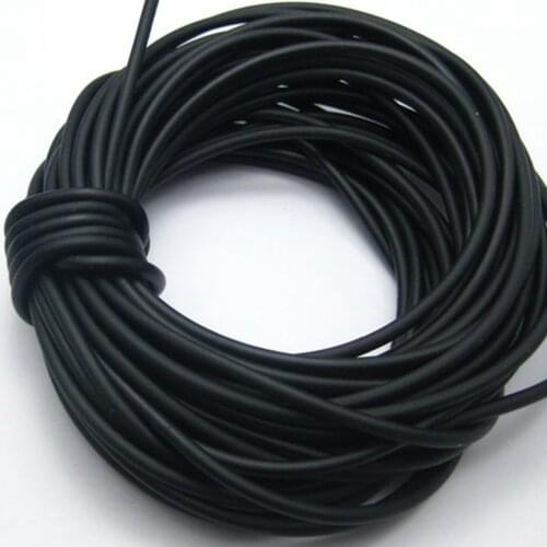10 Meter Black 3mm Solid Rubber Jewelry Cord String for Pendants