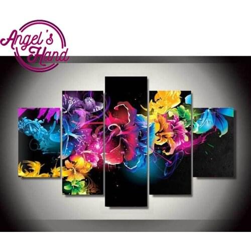 Diy 5pcs/set mosaic full 5d diamond embroidery beautiful butterfly 3d diamond painting cross stitch square drill multi-pictures