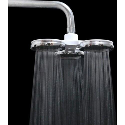 Pressurized Water-saving Shower Top Spray Shower Head Stainless Steel with Lift Rod Shower Pipe Universal Interface Top H8034